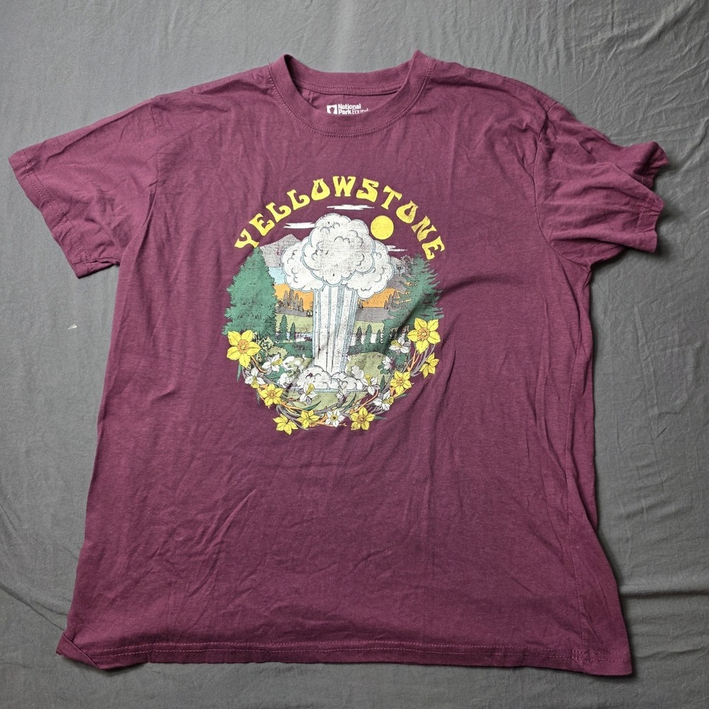 national parks foundation women's shirt yosemite flower geyser large